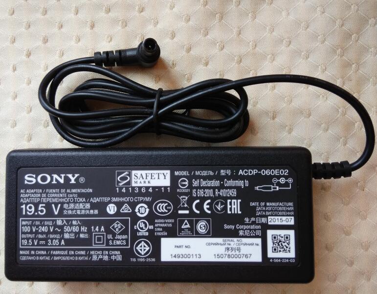 Alimentatore Caricabatterie Sony ACDP-060S01 60W