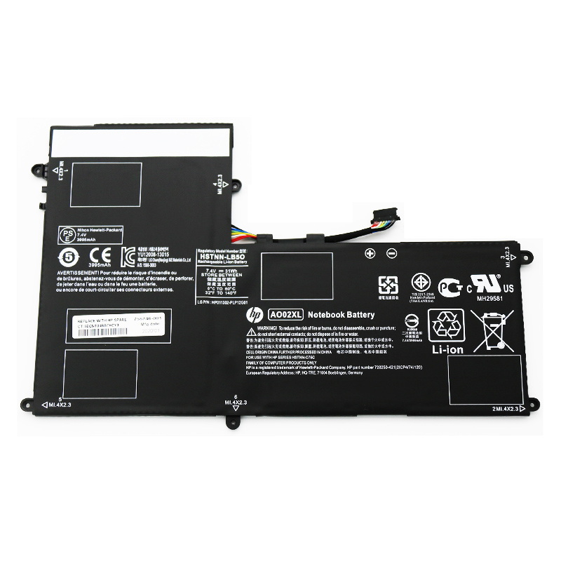Batteria 31Wh 7.4V HP ElitePad 1000 G2 (J4M80PA) - Clicca l'immagine per chiudere
